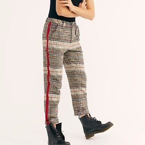 Free People Plaid Good Vibes Trouser